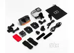 Izi one lite 5k action camera + accessories + helmet mount