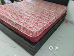 Queen size double store coat, bed, touch model mixer grinder, 4burne