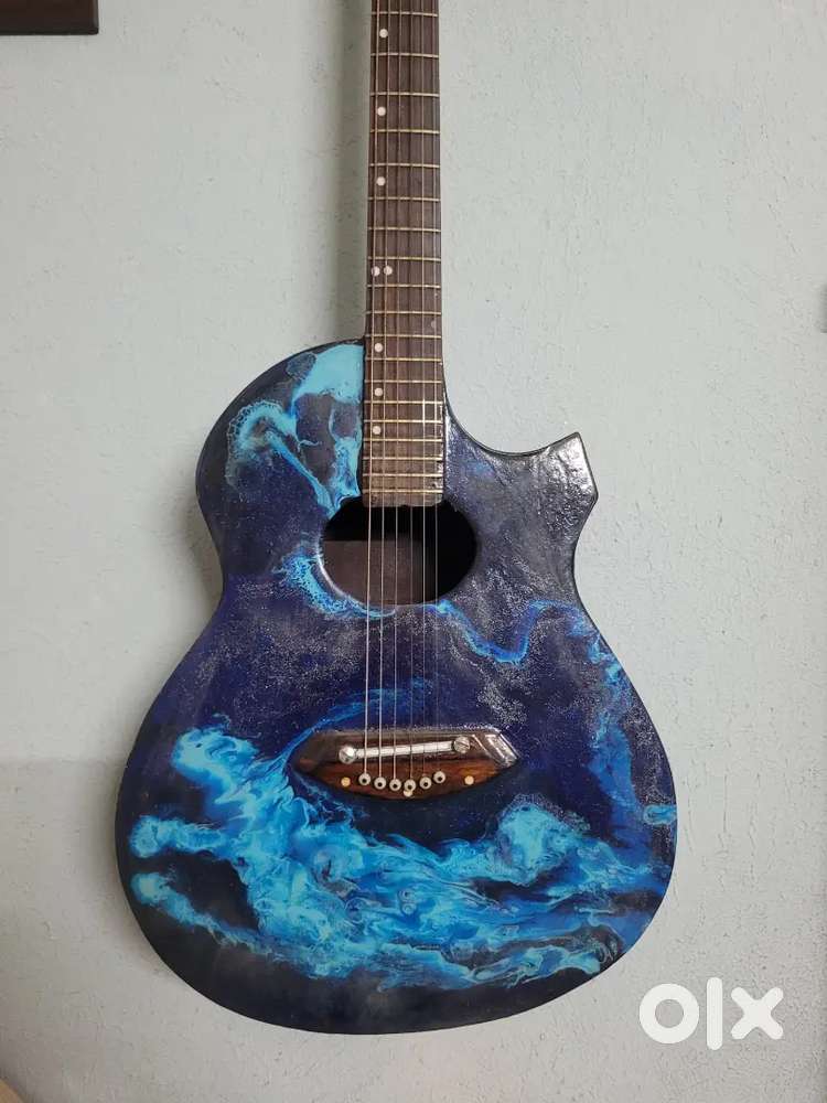 yamaha guitar, resin Art body modified