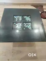 Centre table  with box, single bed and mattress