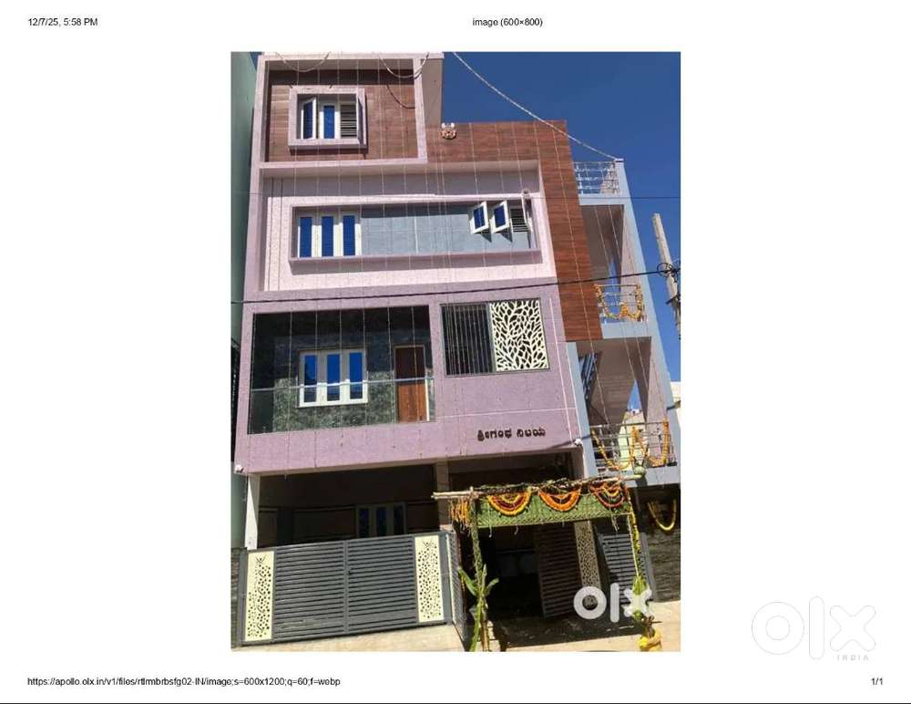 1RK available for Rent Near Bangalore University, Mallathalli,