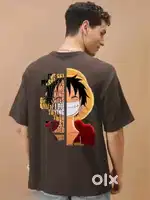 One Piece anime oversized round neck tshirt (New t-shirt) NOT USED