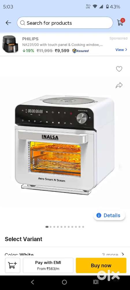 Airfryer new no used so sell urgent serious message