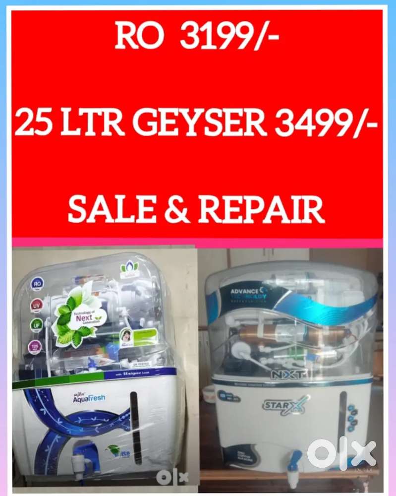 WATER PURIFIER RO FILTER, GEYSER, CHIMNEY, INVERTER IN HOLE SALE RATE