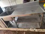 Steel sink stand