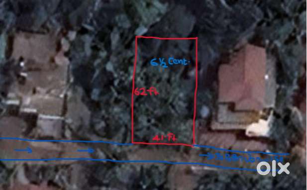 6.50 Cent Land For Sale at Moorkananad Area