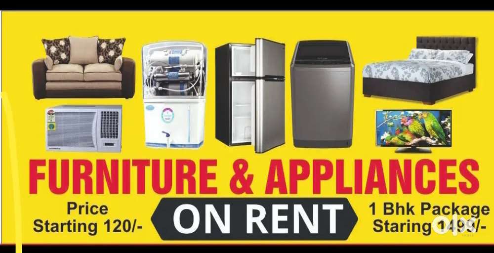 Furniture appliances on Rent nd snsnmjz