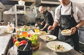 Required Chef and Helper for running restaurant.
