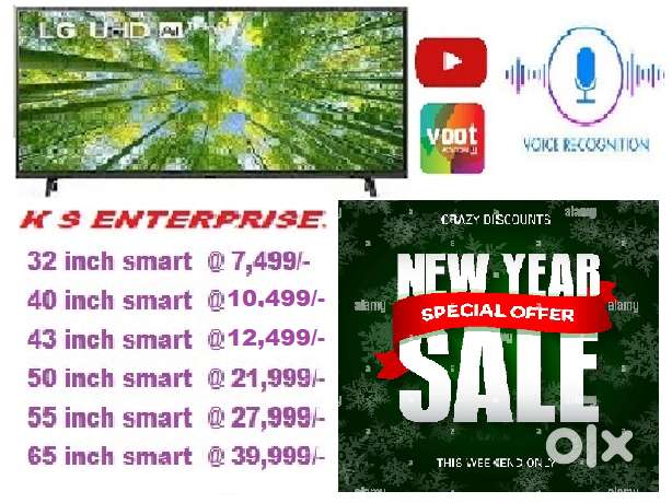 WINTER OFFER 43 INCHES  SMART, 4K UHD LED TV IN 12,499/- ONLY