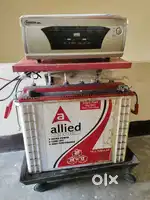 Inverter with battery is in excellent condition and comes with a stand