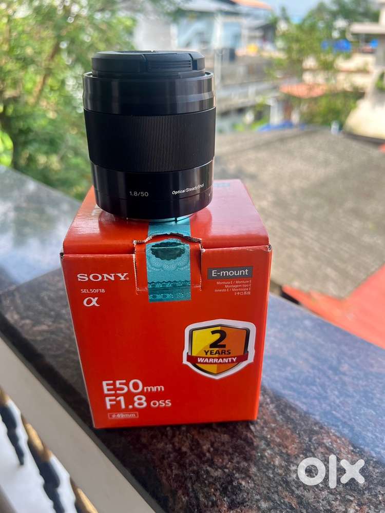 5 month old sony 50 MM lens with 1.5 year warranty