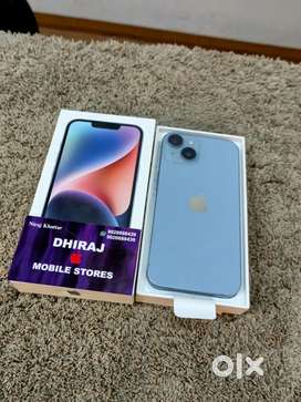 iPhone 14 128gb blue 25 days used only at Dhiraj mobile store