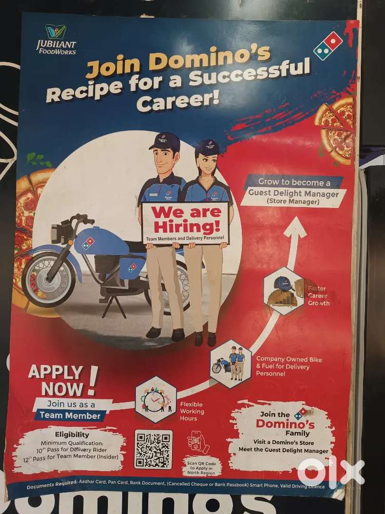 Dominos majitha road delivery riders