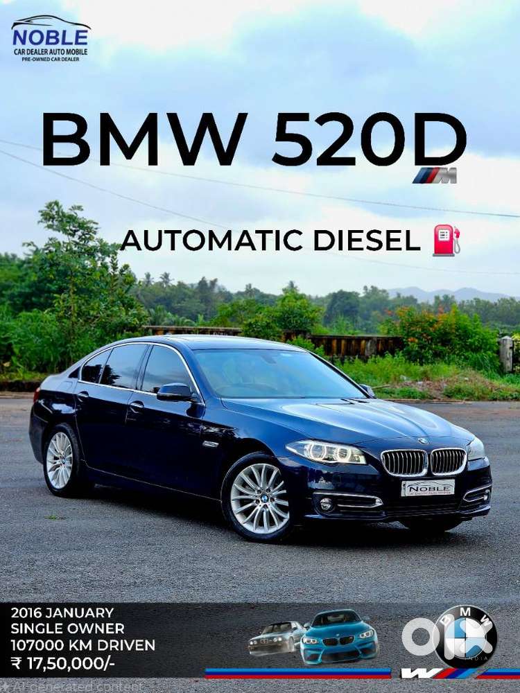 BMW 5 Series 2.0 520D, 2016, Diesel
