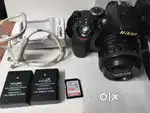 NIKON D3200 DSLR with 50mm prime lens