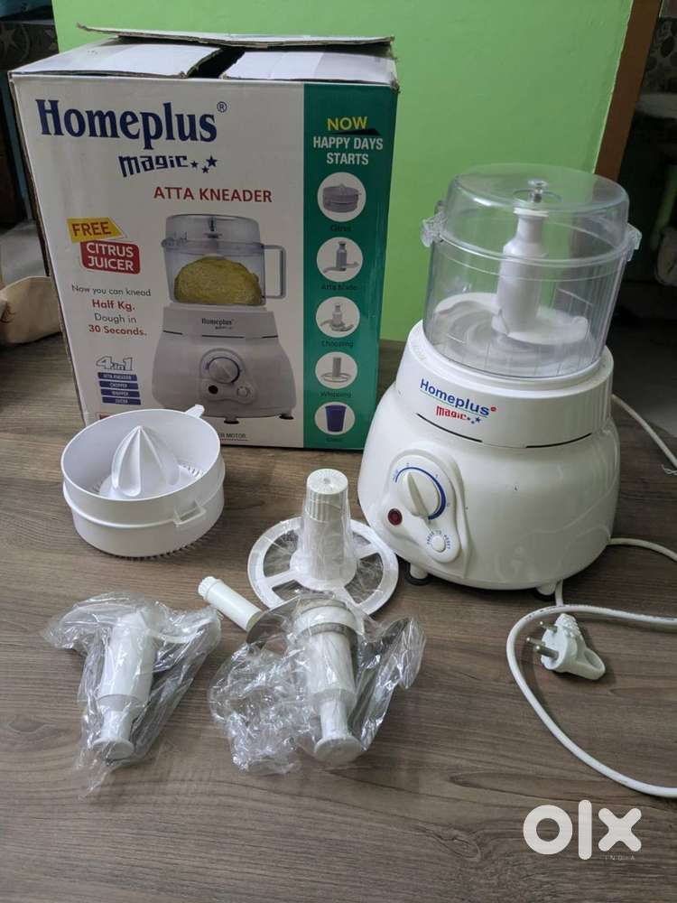 Home Plus Magic 400 W Atta Kneader – 4-in-1 Food Processor / Dough Mak