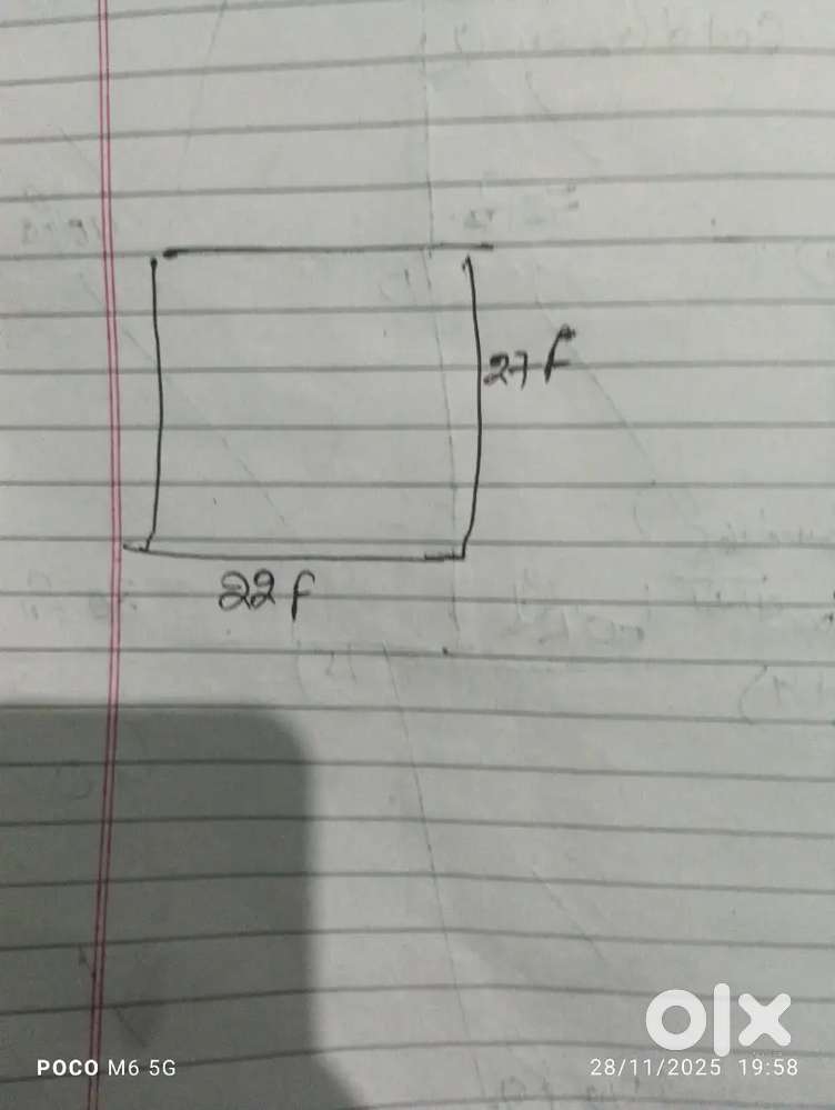 22*27 plot hai bongla rohalki road pe bahadrabad near indane agency