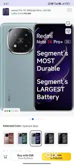 MI NOTE 14 PRO PLUS 8+4 GB ( 256GB) One month OLD