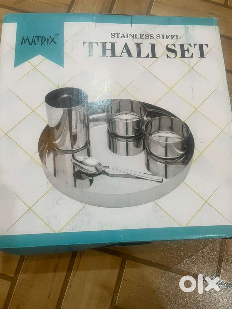 New Steel Thali set (5 pieces each set)