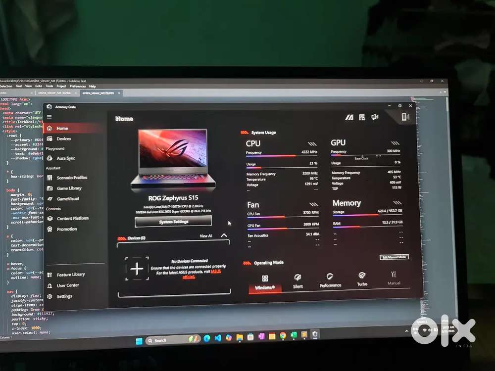 ROG Zephyrus s15 gaming Laptop