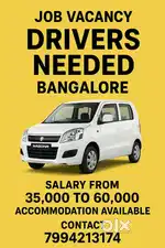 Drivers needed in bangalore