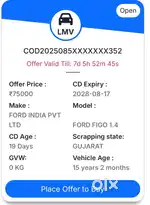 Transferable Vehical scrapping certificate - Pune