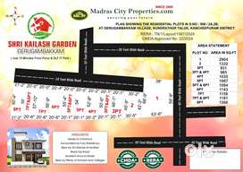 Gerugambakkam cnda Approved plot for sale