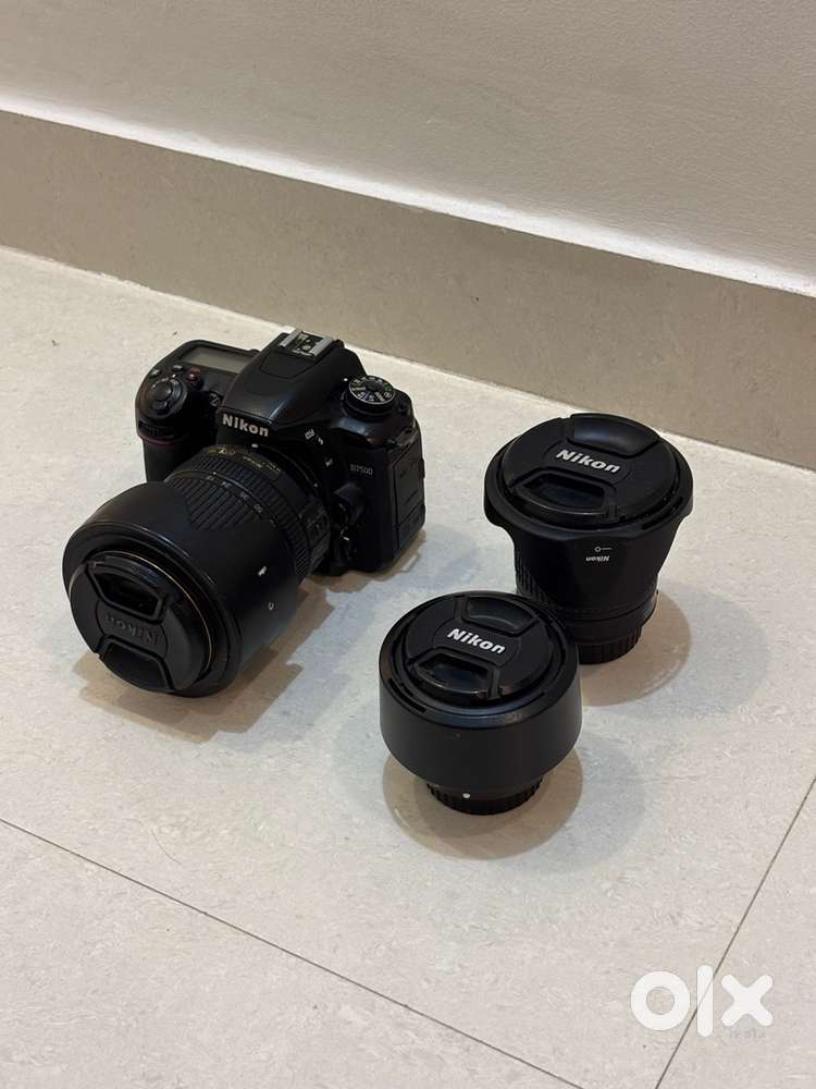 Nikon D7500 DSLR + 3 Lenses  Pristine Condition  Well Maintained