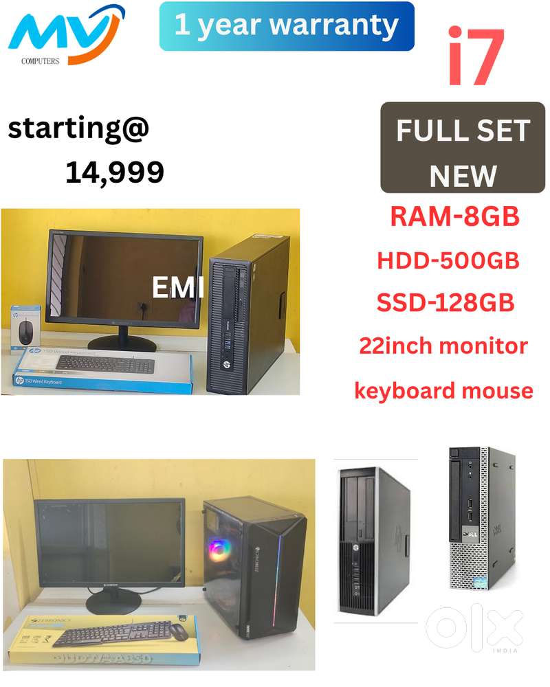 Branded FULL SET  CPU - i7 Process  Graphics  Keyboard Mouse
