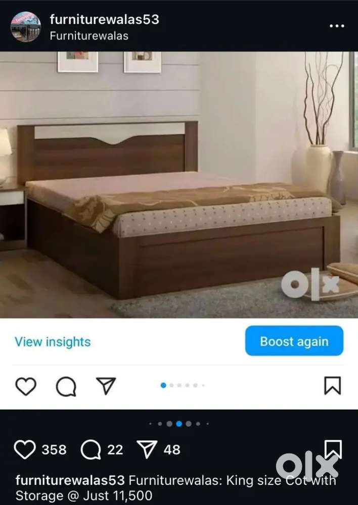 Furniturewalas: Queen size with storage @ Just 10,999