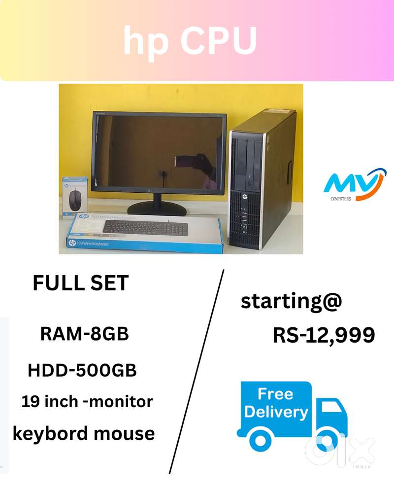 Desktop Laptop Computer full Set Sales @ Low Price  CPU - Branded Inte