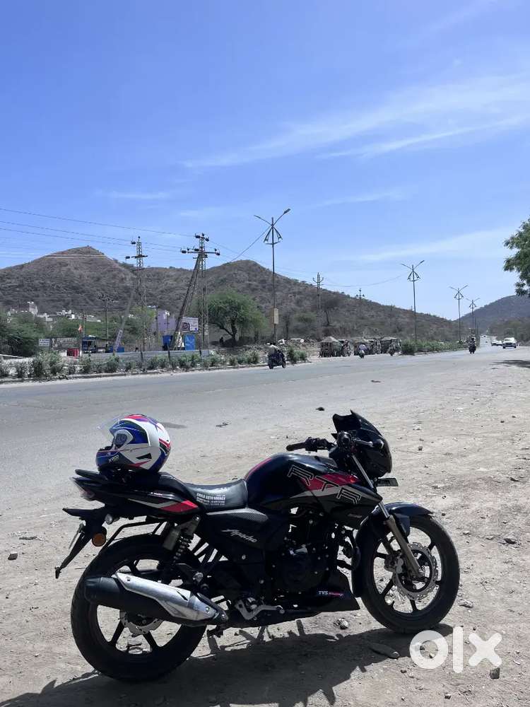 Bike is in good condition company serviced new tyre at the back