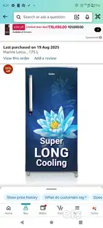 NEW FRIDGE 175 LITTER HAIER