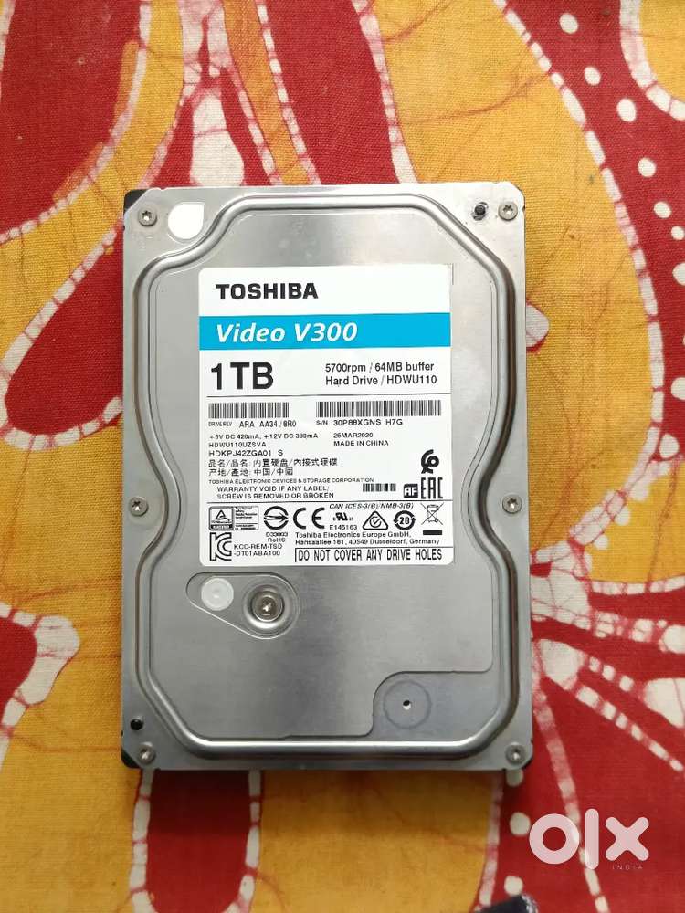 1 TB Hard disk Toshiba