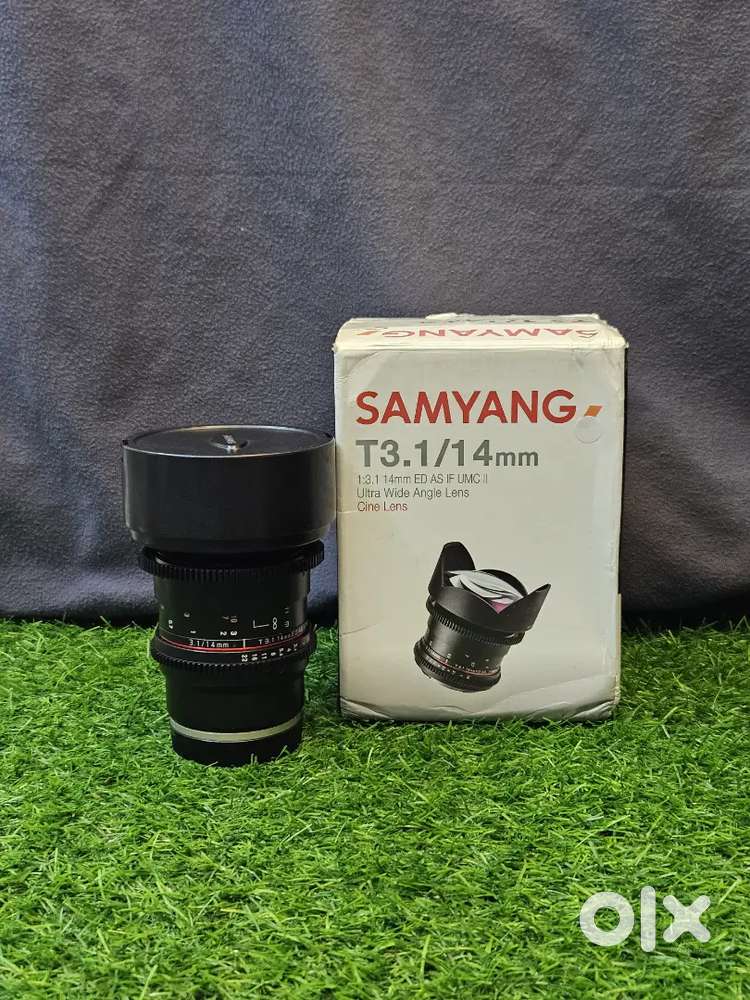 Samyang 14mm T3.1 Cine Lens – Ultra Wide-Angle Prime Lens.