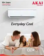 Akai 1.5ton 3star split inverter ac copper condenser book now