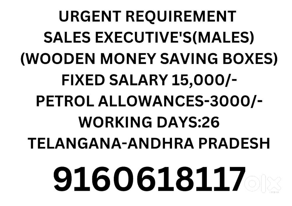 Urgent Requirement Males and Females