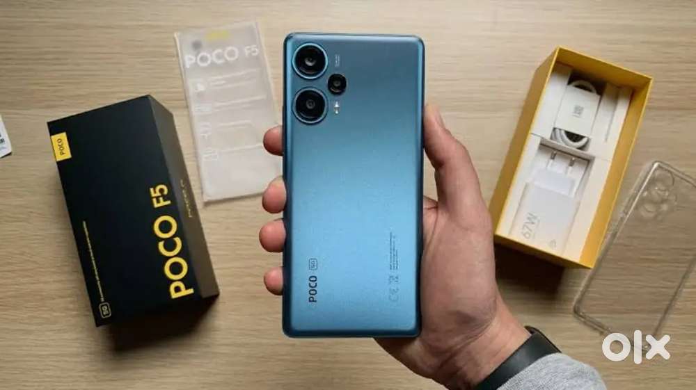 Poco f5 with 8/256 bill charger k sath