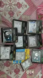 Hardisk and hardrive  ram ssd available 1 year warantty