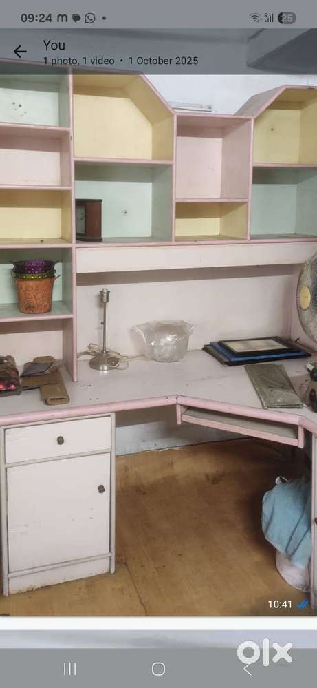 Study table with book shelf