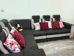 5 Seater L-Shape Sofa Set in Good Condition
