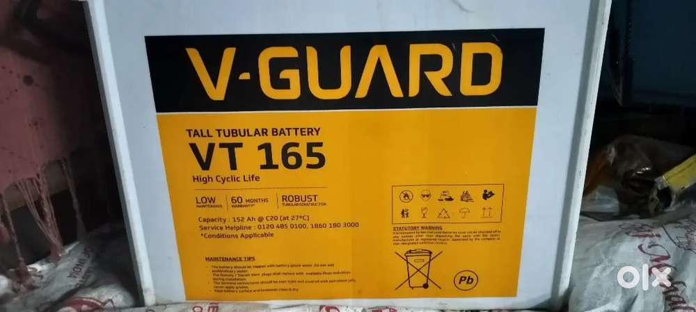 VGaurd 165AH brand new battery with 04 years warranty