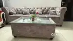 7 seater Premium Sofa set with glass top center table - best condition