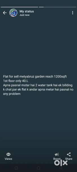 I want sell my flat