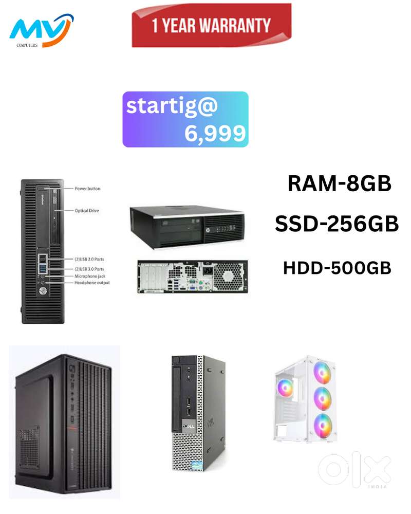 Starting @ 6,999  Desktop Laptop CPU Full Set i3-i5-i7 Available @