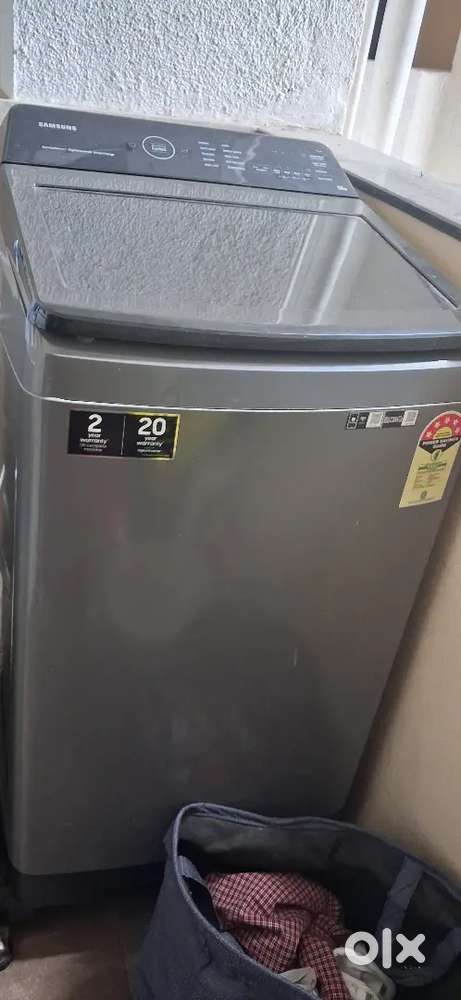 Samsung10kg TopLoad washing machine under Reliance warranty