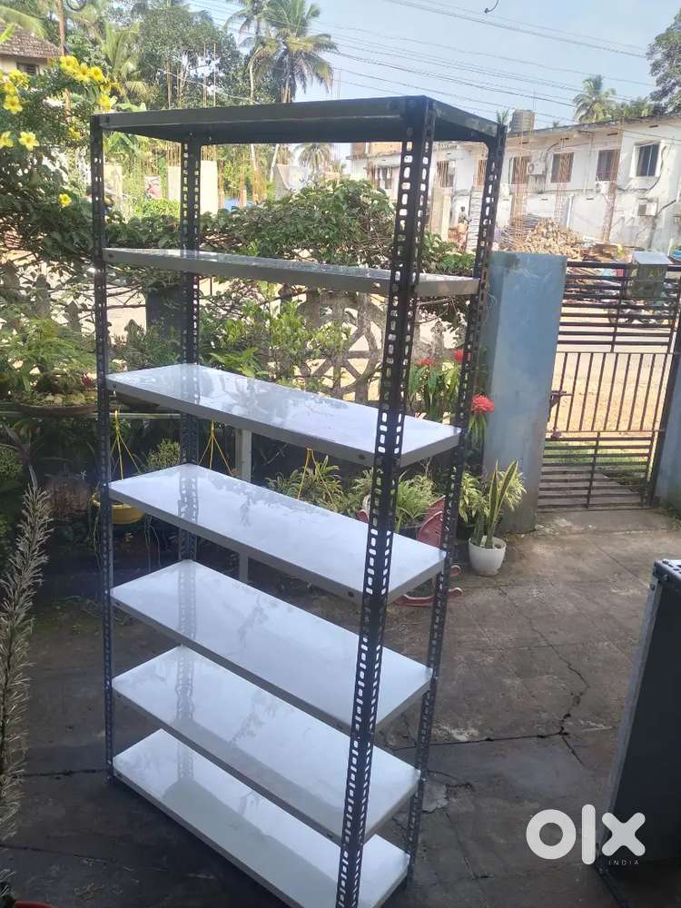 Wooden & steel rack, Steelrack