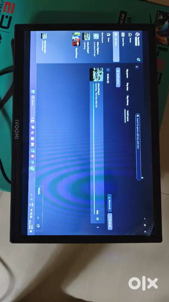 Gaming pc monitor keyboard and mouse