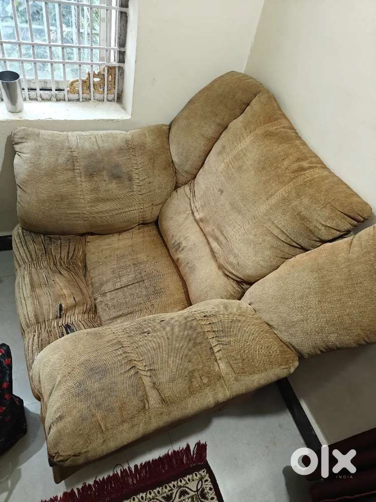 3 piece sofa set - 3 seater and 2 single seaters