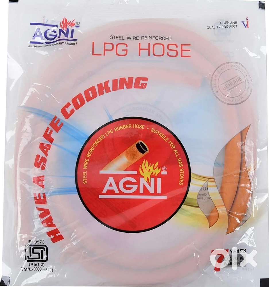 Brand New Agni LPG Hose Pipe 7 Years Warranty MRP-349.